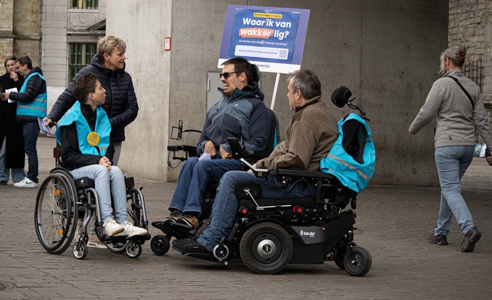 Actievoerders in gesprek